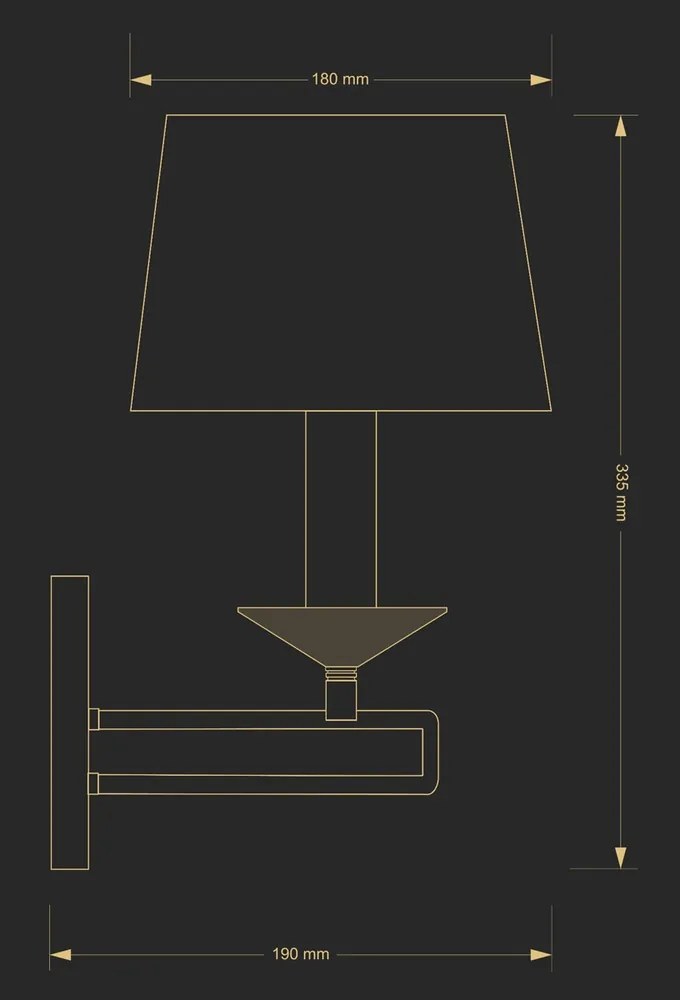 Aplica design clasic realizata manual Zola