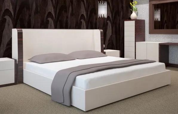 Cearsaf de pat din bumbac alb Lăţime: 200 cm | Lungime: 220 cm