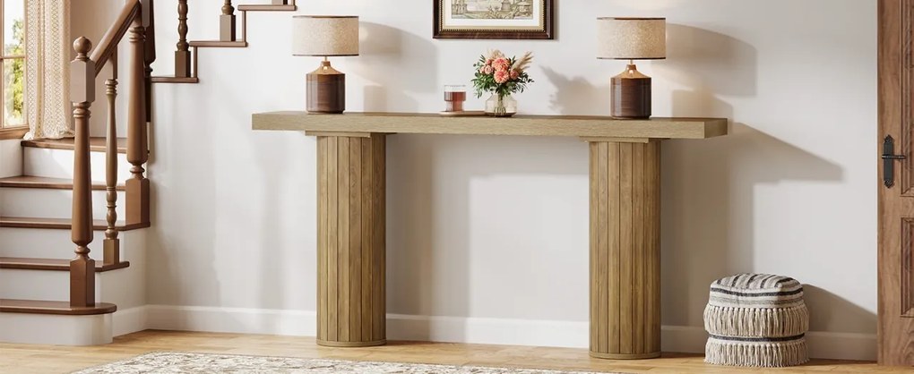 MAM15 - Masa Consola, 160 cm, masuta hol, living, dining, dormitor - Maro