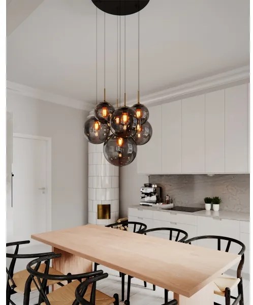 ByRydens 4202390-4002 - Lustră cu cablu LAURA 7xE27/8W/230V