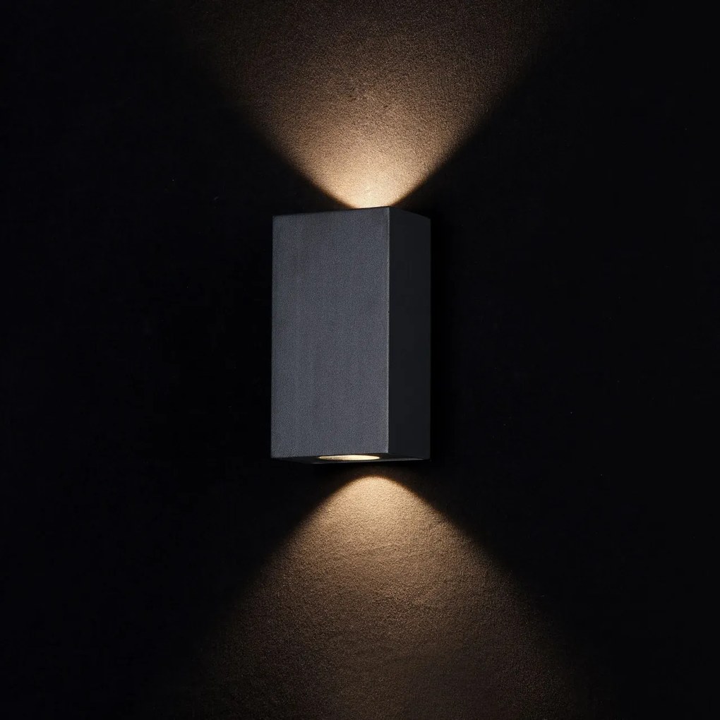 Aplica LED pentru iluminat exterior design modern Times Square IP54 negru MYO581WL-L6B