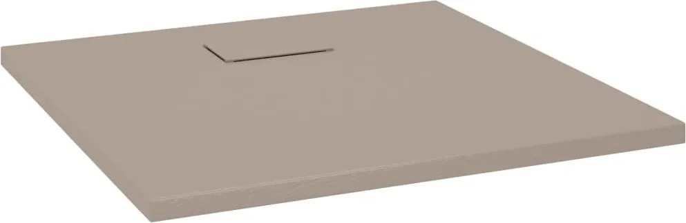 vidaXL Cădiță de duș, maro, 90x90 cm, SMC