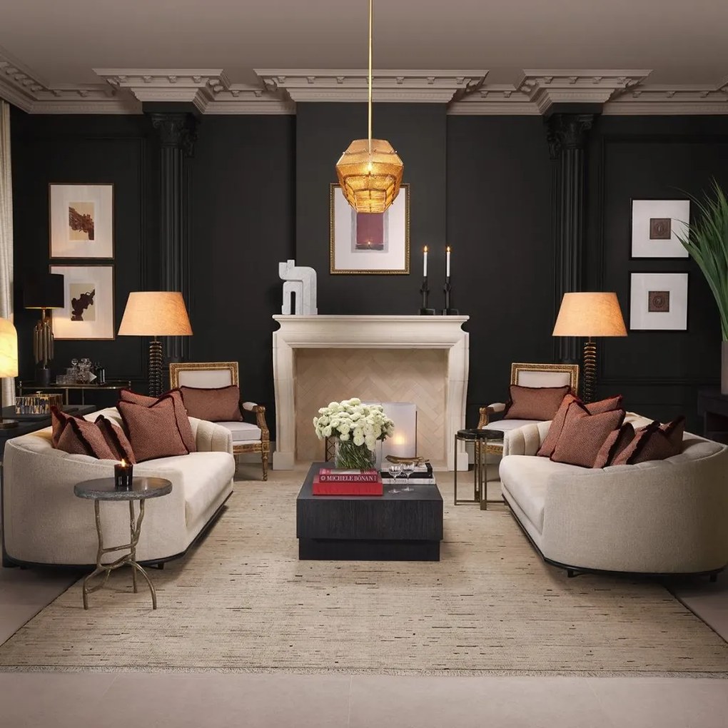 Masuta LUX stil avangardist Rialto, gri carbune