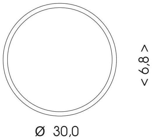 Plafonieră LED cu senzor Ecolite WMAT300/HF-15W/CR LED/15W/230V negru