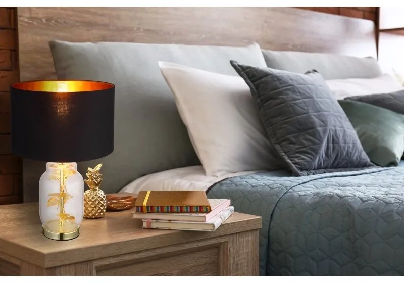 Veioza/Lampa de masa design decorativ GINKO alama/clar