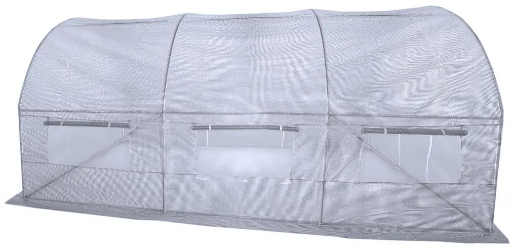 Solariu de aluminiu 250 x 400 cm (10 m2) alb