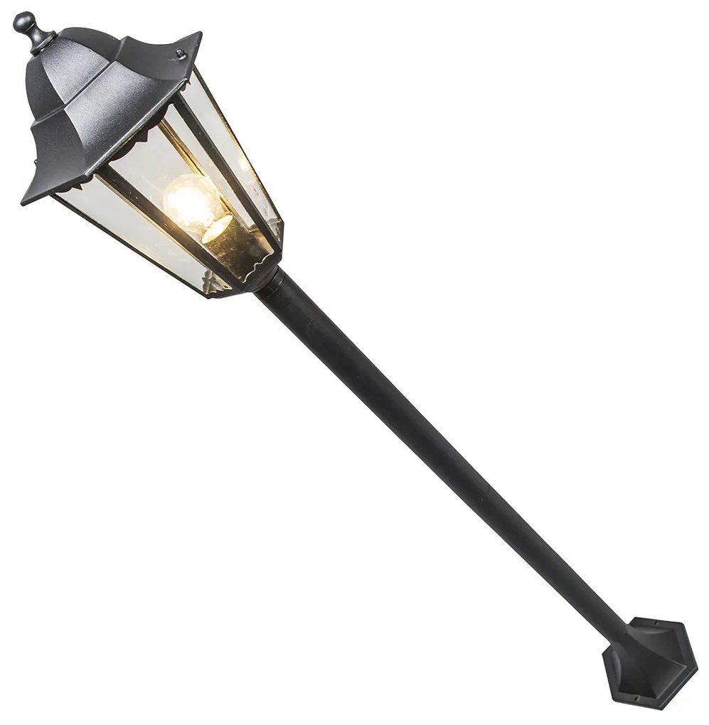 Lampă de exterior clasică în picioare neagră IP44 125 cm - New Orleans