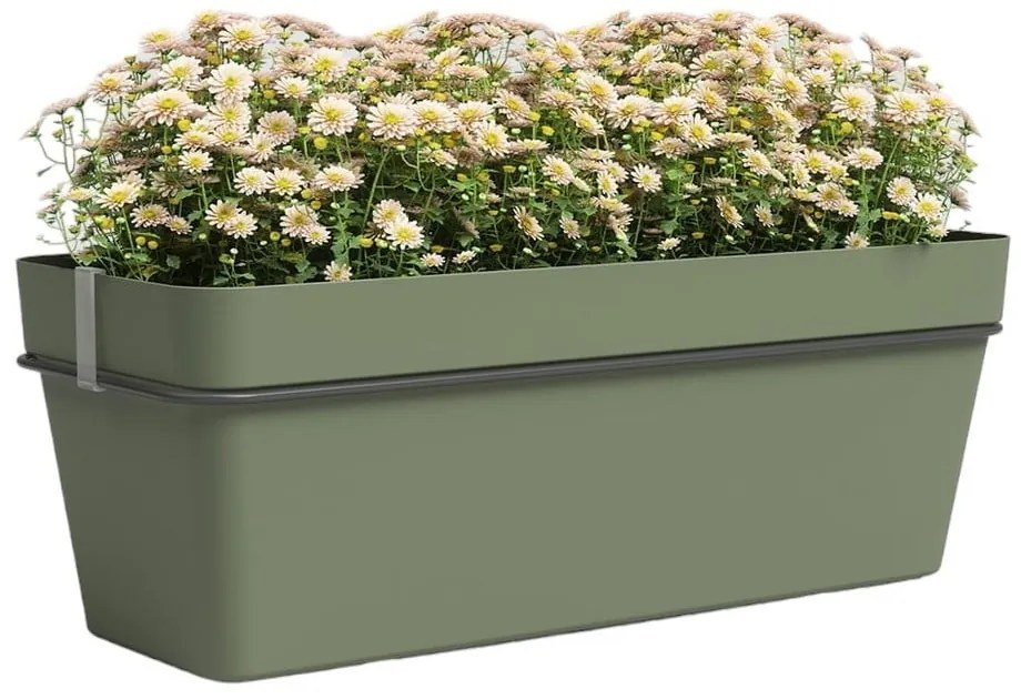 Jardinieră din plastic reciclat de agățat / de perete/cu sistem de auto-irigare 50 cm Capri – Artevasi