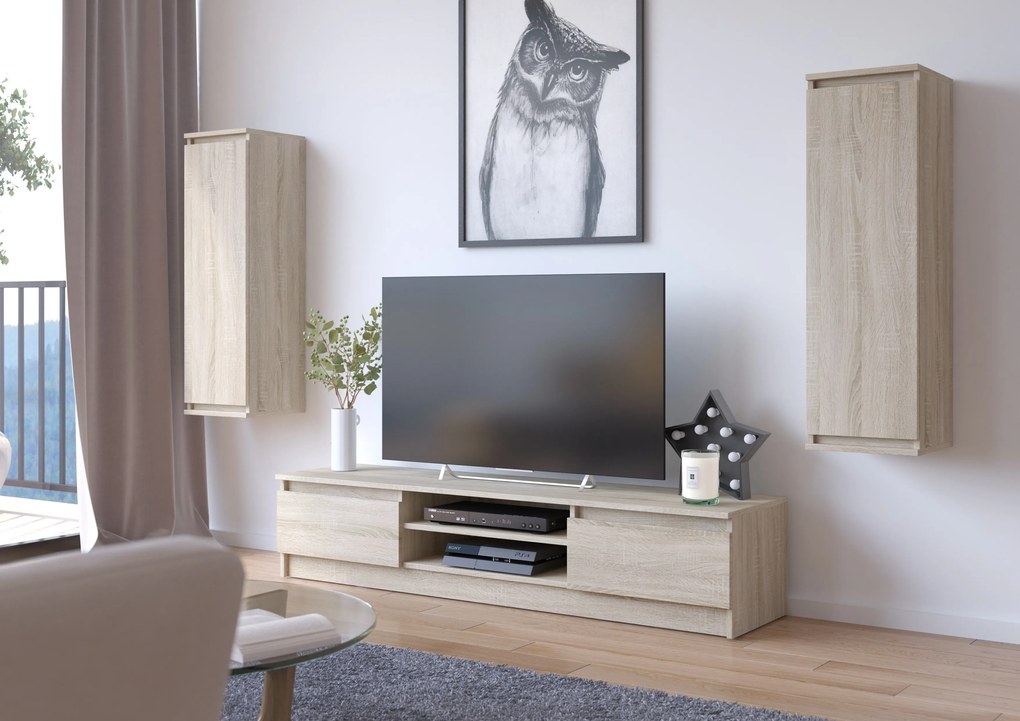 Mobilier camera de zi Megaherzios (stejar sonoma) (fără iluminat). 1117426