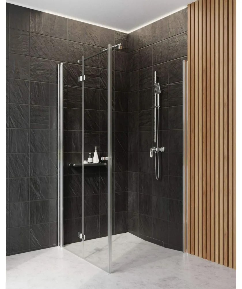 Usa sticla dus rabatabila 90 cm crom Deante Kerria plus 900x2000 mm