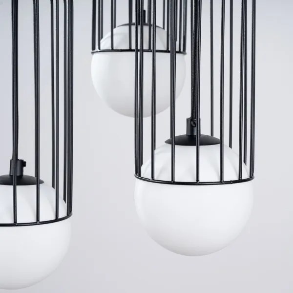 Lustră pe cablu Sollux SL.1336 BRINA 3xG9/8W/230V negru