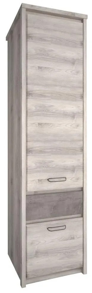 Dulap cu rafturi JESS (castan nairobi + onyx). 1091607