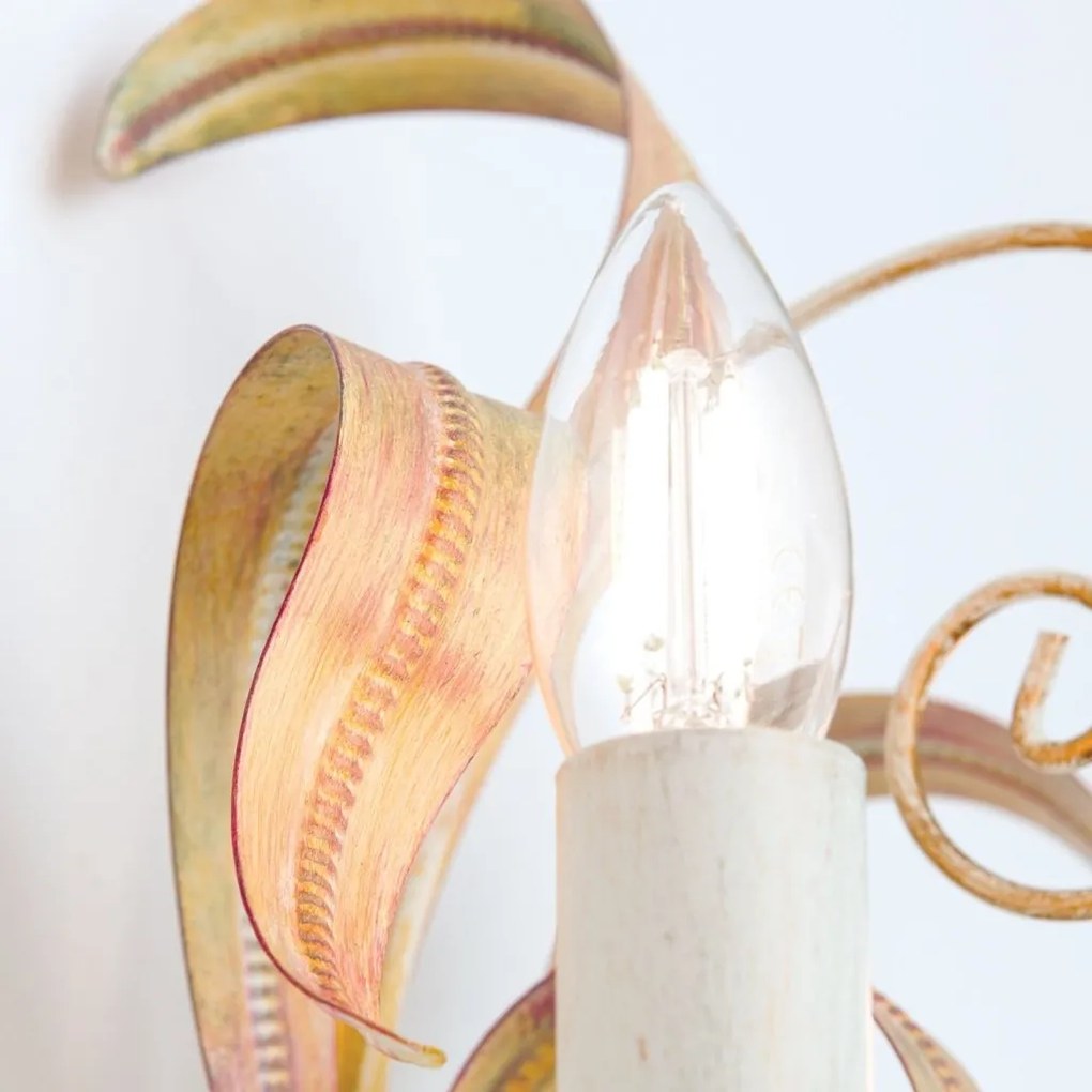 Aplica de perete design rustic cu 2 brate Tuna WA 2-1130/2 Elfenbein OR