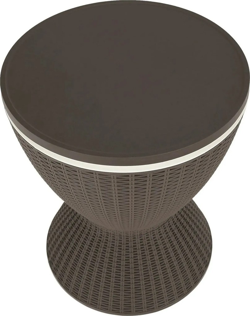 Masa gradina FABIR, maro, polipropilena, 49x57/82 cm