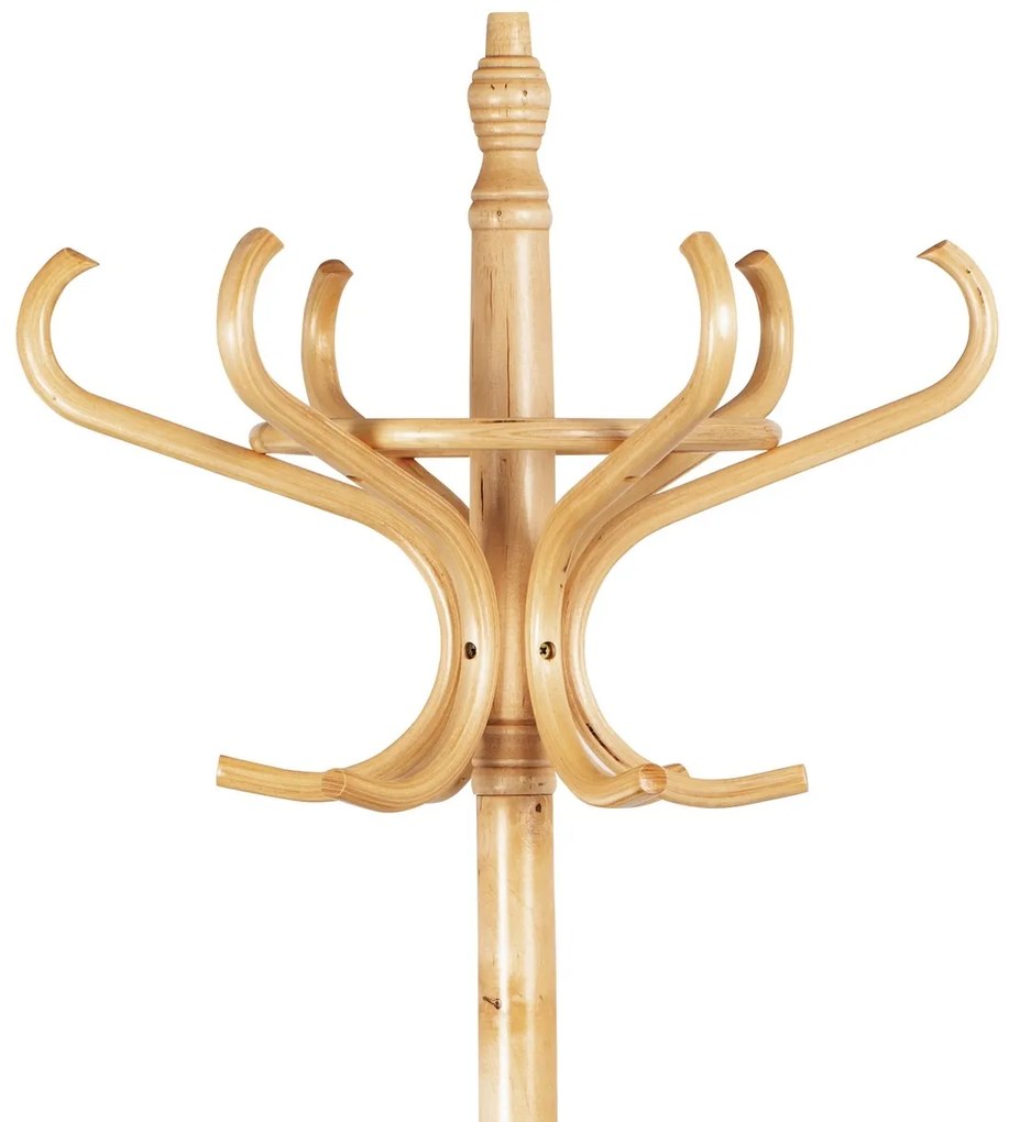 Cuier lemn masiv natural, 185 cm