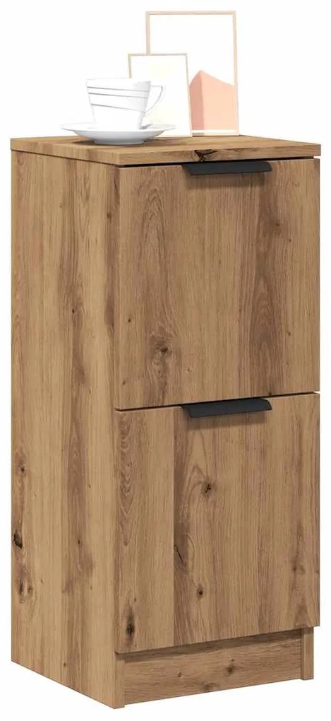 vidaXL Dulapuri, 2 buc., stejar artizanal, 30x30x70 cm, lemn compozit