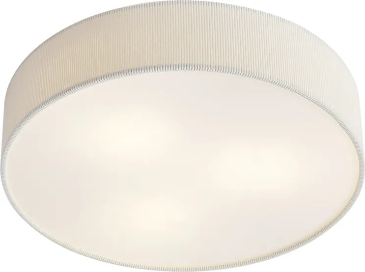 Plafonieră modernă albă cu abajur de catifea 46cm 3 lumini - Luz