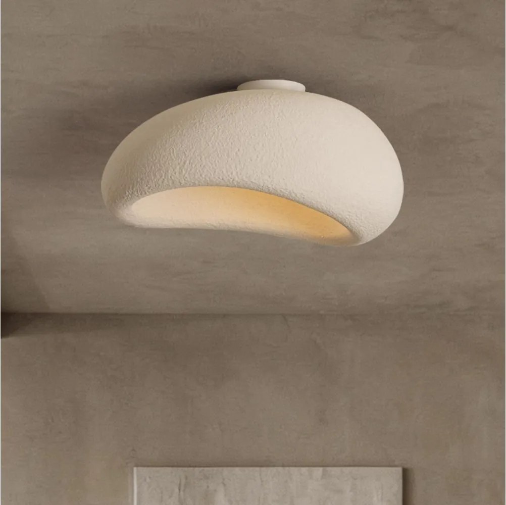 BRILAGI - Lampă de tavan WABI SABI 1xE27/60W/230V Ø 50 cm albă
