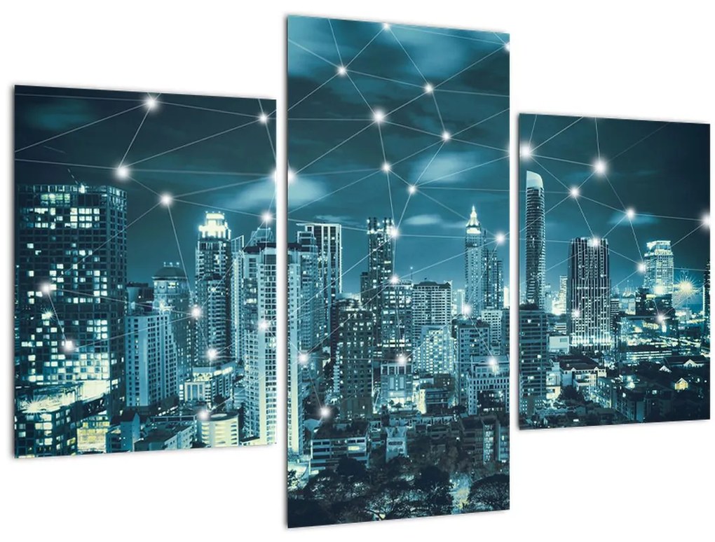 Tablou - Metropolă stălucitoare (90x60 cm)