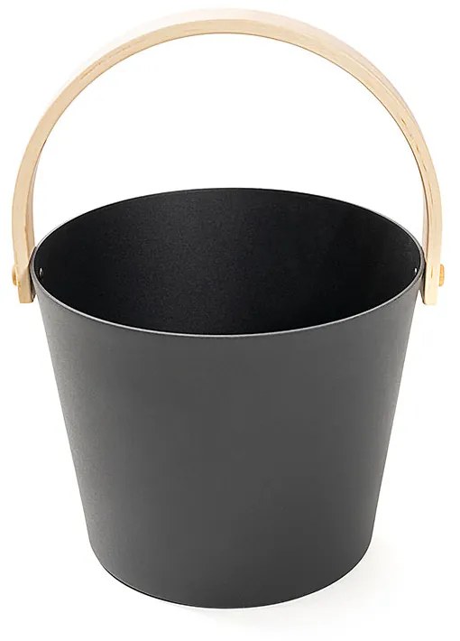 Galeata sauna Waincris UA-5 din aluminiu si maner din lemn de bambus