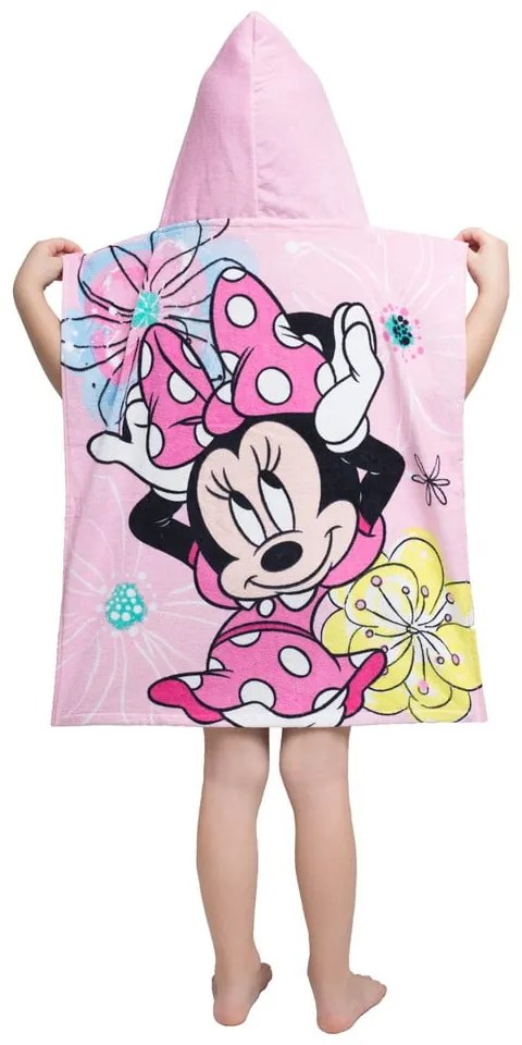 Halat pentru copii roz din frotir Minnie – Jerry Fabrics