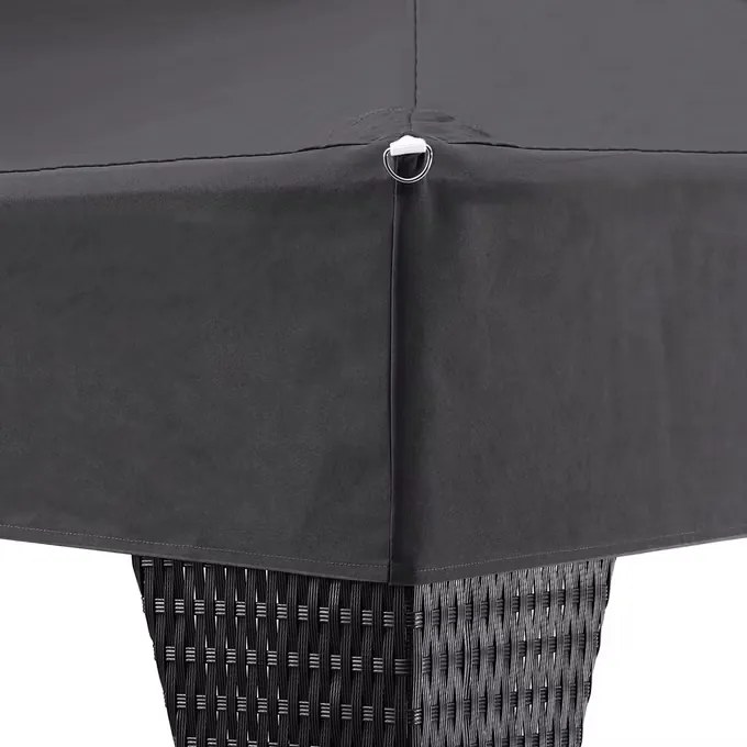 Deuba Pavilion ratan 3x4 m - antracit