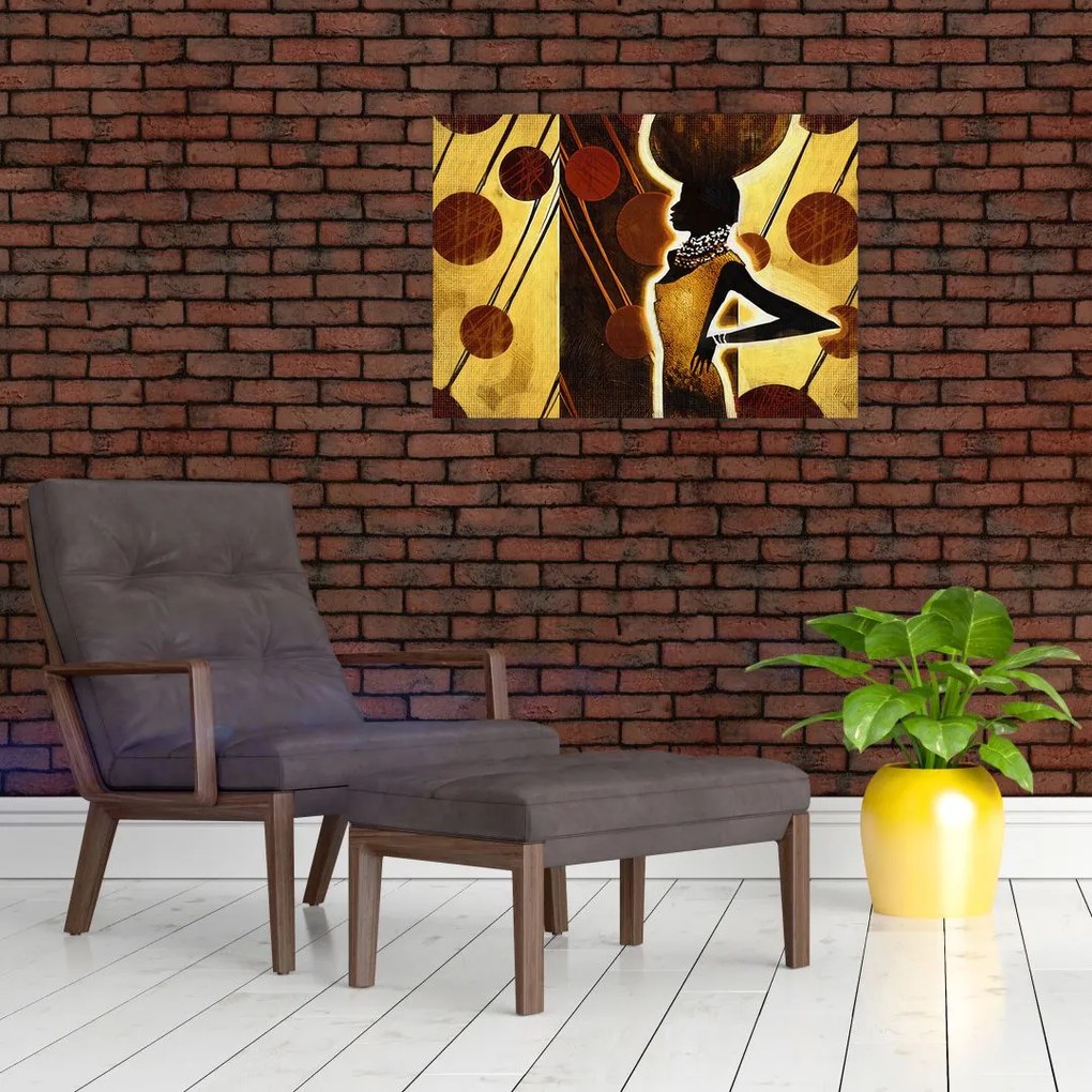 Tablou cu pictură artistică străveche (70x50 cm)