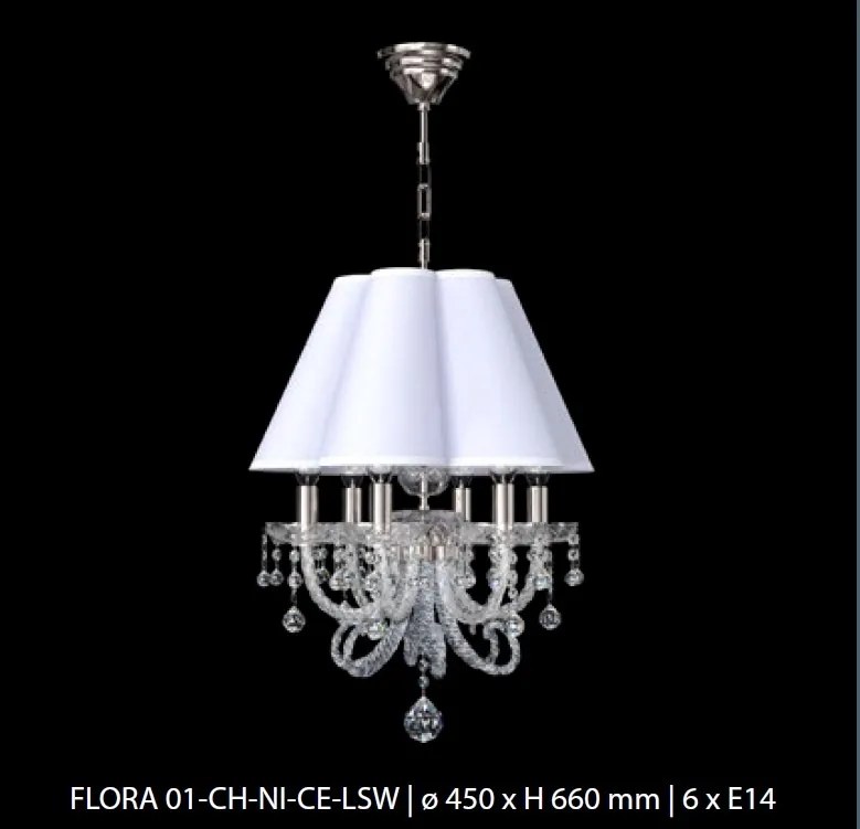 Candelabru LUX design modern, Cristal Bohemia Exclusive FLORA 01-CH
