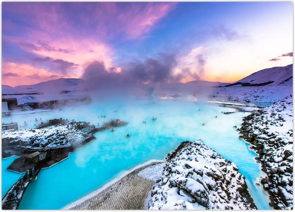 Tablou - Laguna albastră din Islanda (70x50 cm)