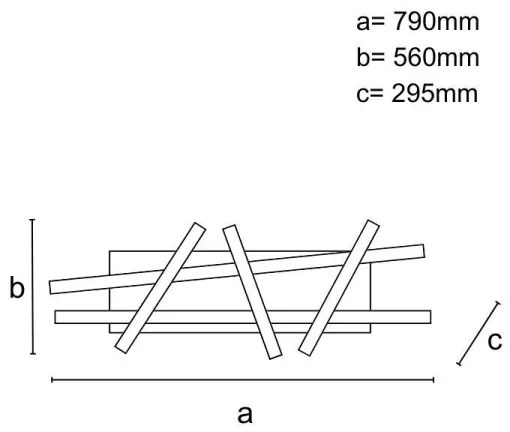 Lustră LED dimabilă aplicată LED/60W/230V 3000-6500K + telecomandă