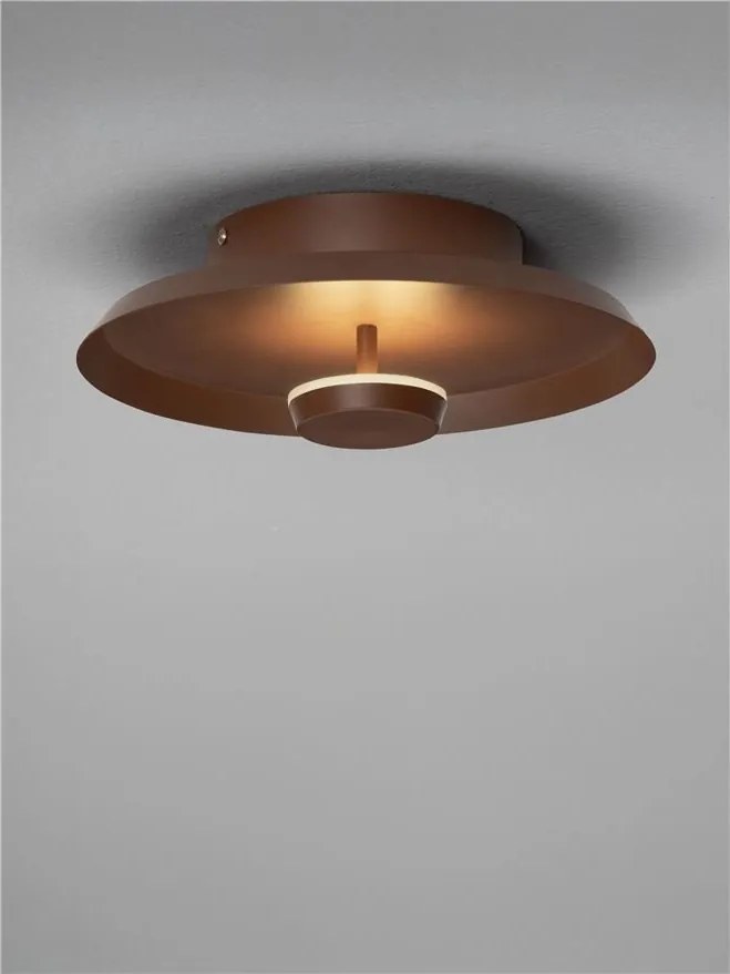 Plafoniera LED stil modern DORELL maro inchis
