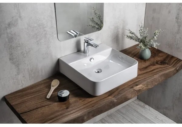 Isvea - Lavoar SOTT AQUA 50x50 cm, montare pe blat/suspendat, ceramică, alb