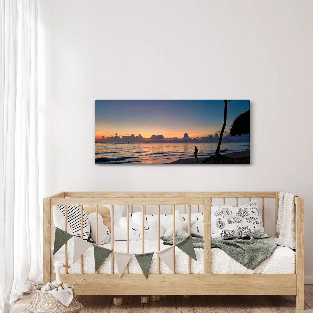 Tablou femeii pe plajă (120x50 cm)