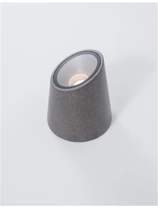 Mini stalp decorativ iluminat exterior IP65 FOX gri