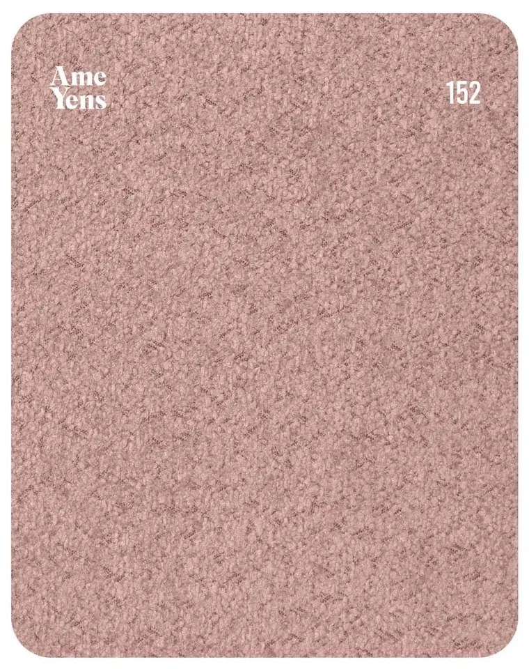 Fotoliu de relaxare roz cu tapițerie bouclé Kukumo – Ame Yens