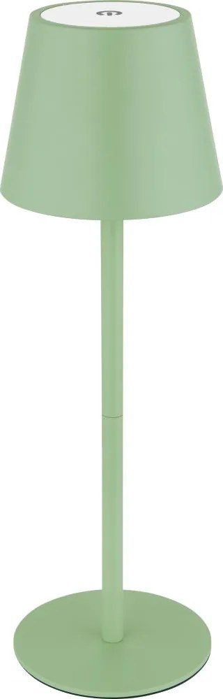 Globo 58488BG-LED Lampă de masă pentru exterior 3-în-1 VANNIE, dimmabilă cu comandă tactilă și reîncărcabilă, 3W/5V IP54 verde
