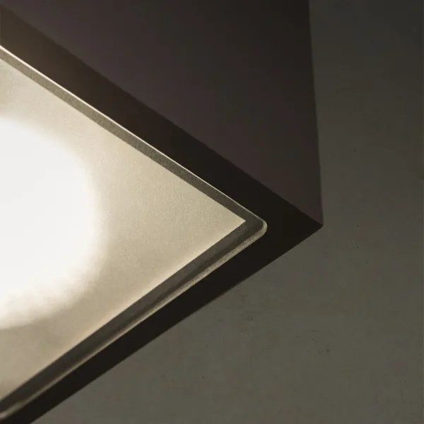 Ideal Lux - Spot exterior TECHO 1xGU10/20W/230V 15x15 cm IP54 negru