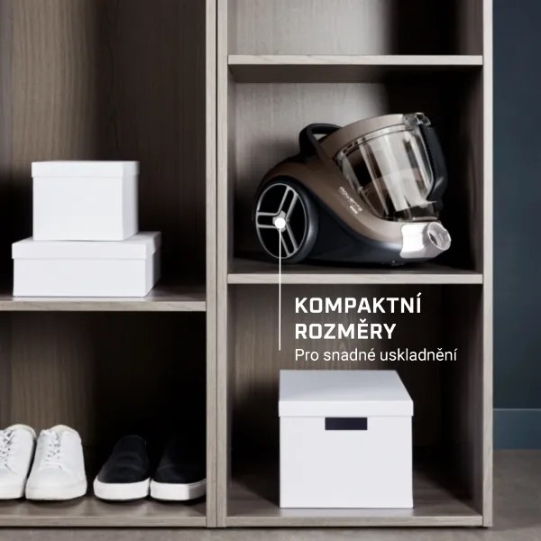 Aspirator fără sac Rowenta COMPACT POWER XXL 2,5l 900W/230V maro