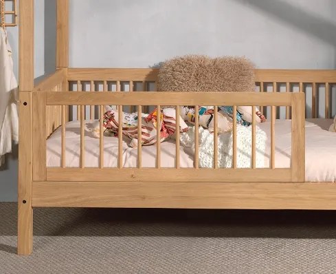 Set FORREST OAK format dintr-un Pat copii cabină (90 x 200 cm) și o bară de siguranță.