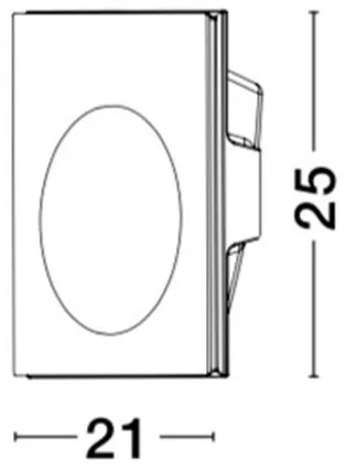 Spot incastrabil ideal pentru iluminat scara sau hol CIROCCO, 21x25cm NVL-9602615