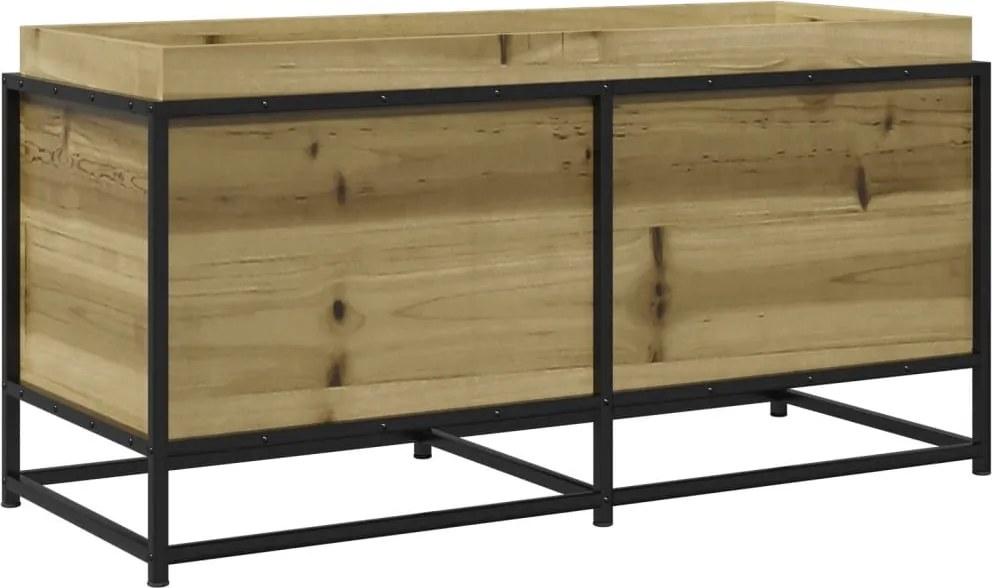 vidaXL Jardinieră de grădină, 100x40x50 cm, lemn de pin impregnat