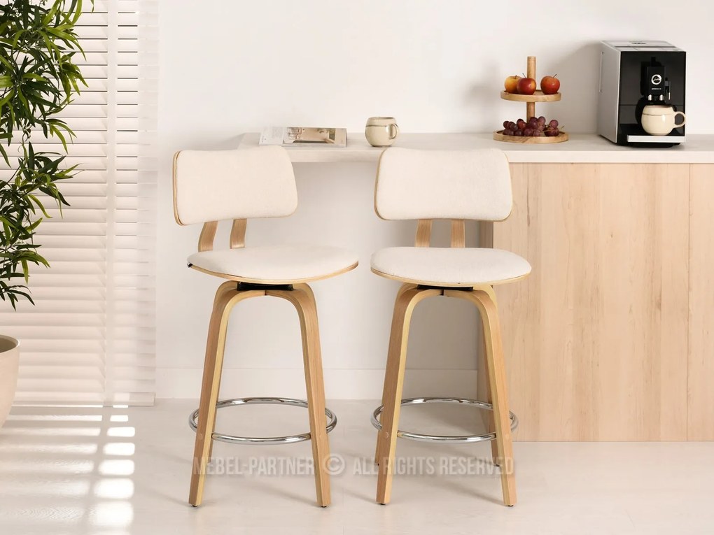 Scaun Heindrich (crem + stejar). Promo -17%. 1110626