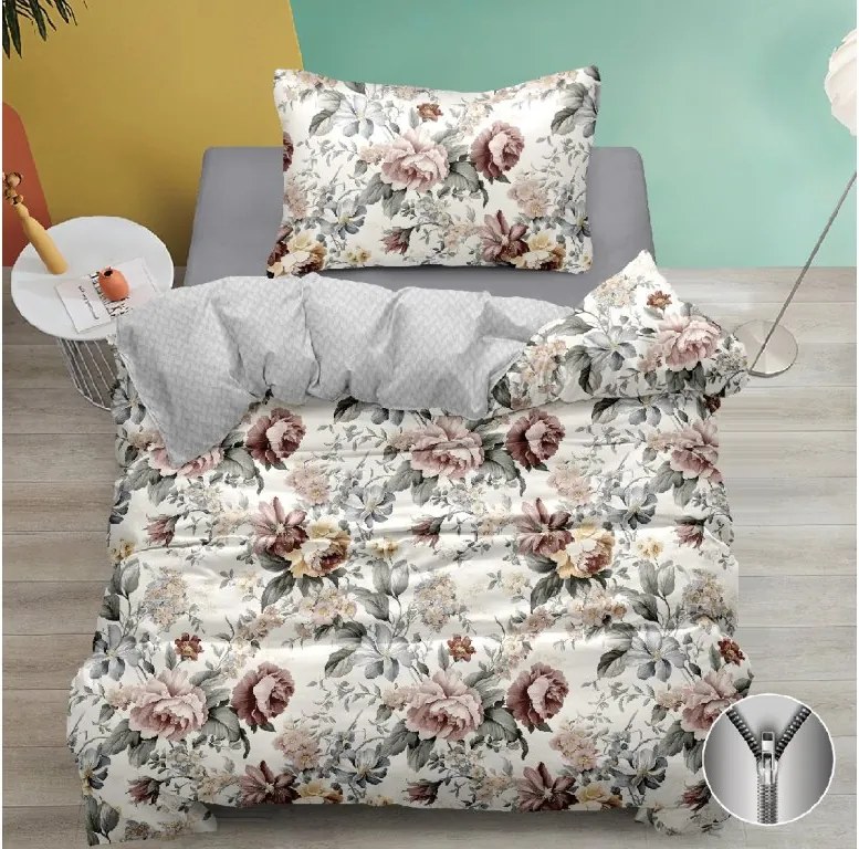 Lenjerie de pat din bumbac YORANA colorata Dimensiune lenjerie de pat: 70 x 90 cm | 140 x 200 cm