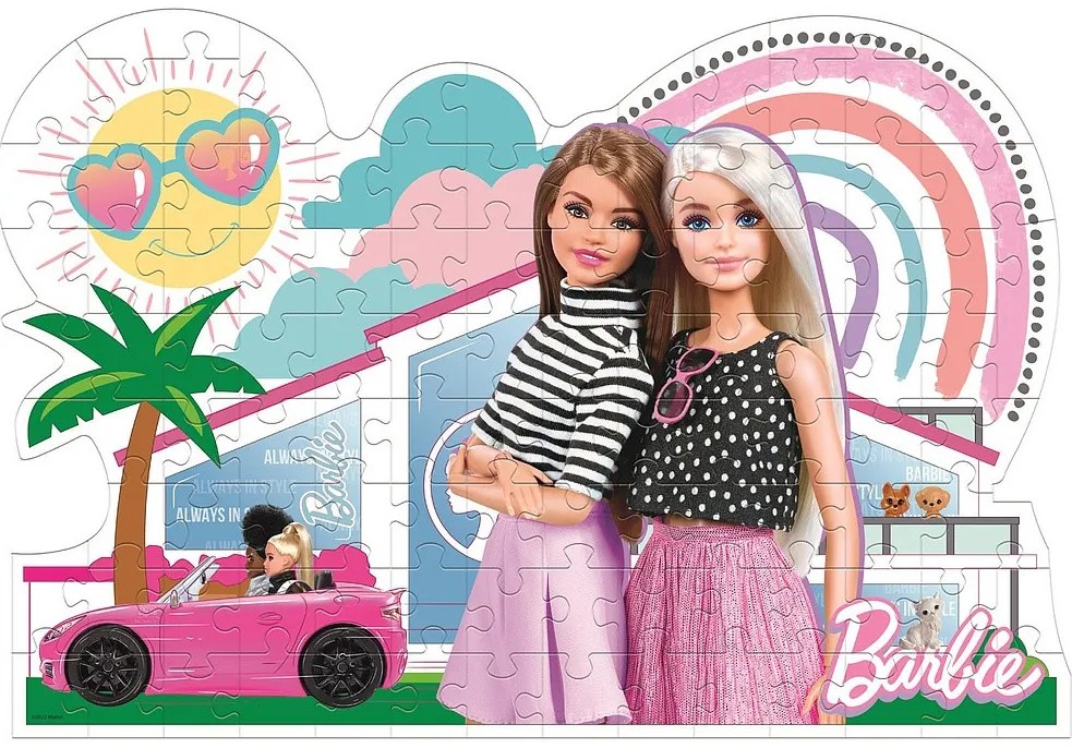 Barbie House Puzzle de formă de 104 piese Clementoni