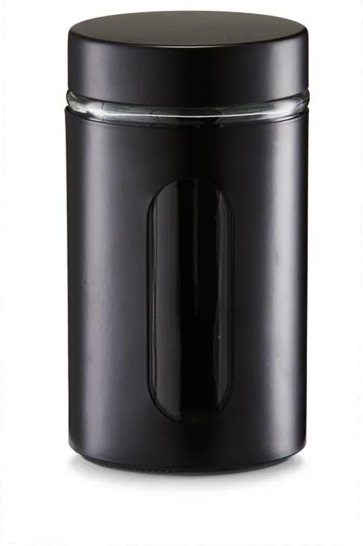 Recipient din sticlă, 900ml, negru, Ø10,2x18 cm, ZELLER
