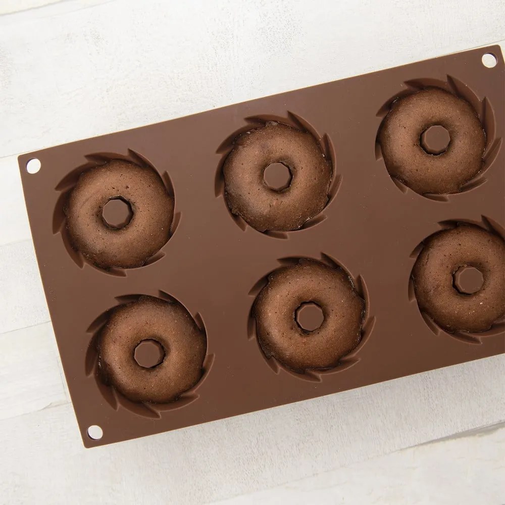 Formă de copt pentru mini-prăjiturele Bundt din silicon 17x28 cm – Orion