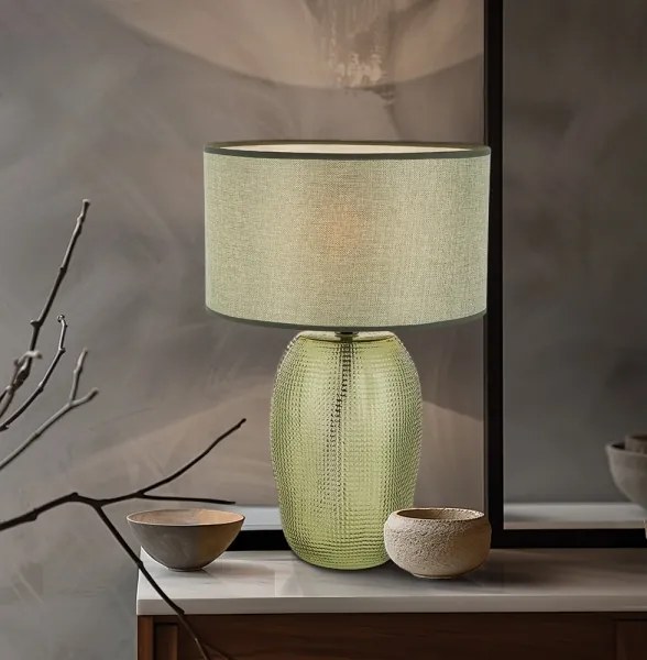 Lampă de masă JENIFER 1xE27/40W/230V verde