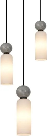 ITALUX PND-95331-3-BK - Lustră suspendată pe cablu SANTOS 3xG9/40W/230V, negru