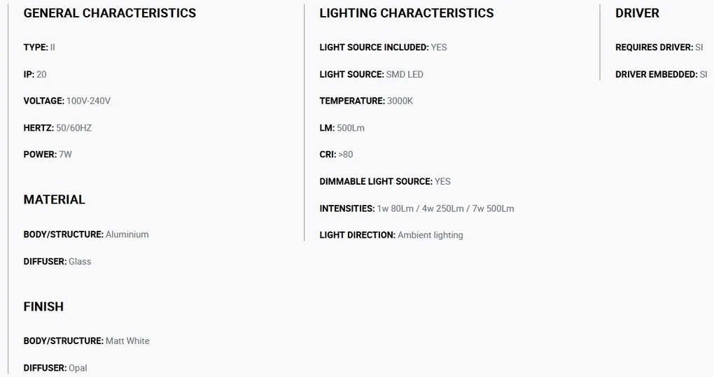 Aplica LED ultramoderna USB / Wireless charger NIKO dreapta