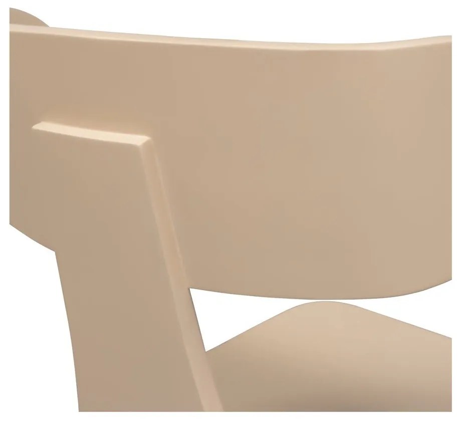 Scaun de dining în culoare naturală stivuibil cu aspect de lemn de frasin Form – WOOOD